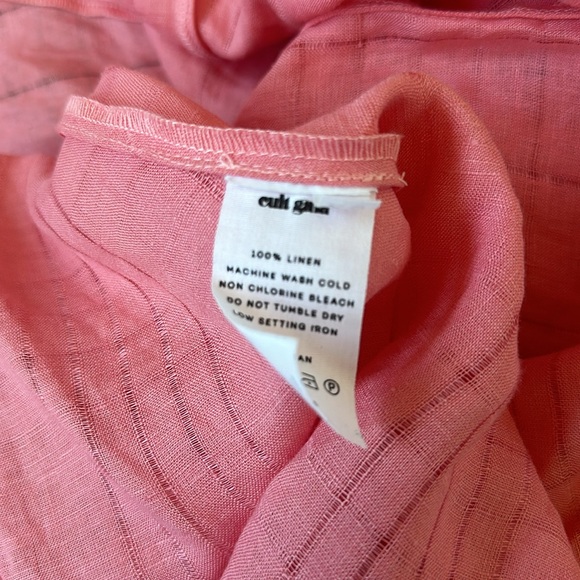 Cult Gaia pink linen maxi Bella dress - Picture 7 of 8